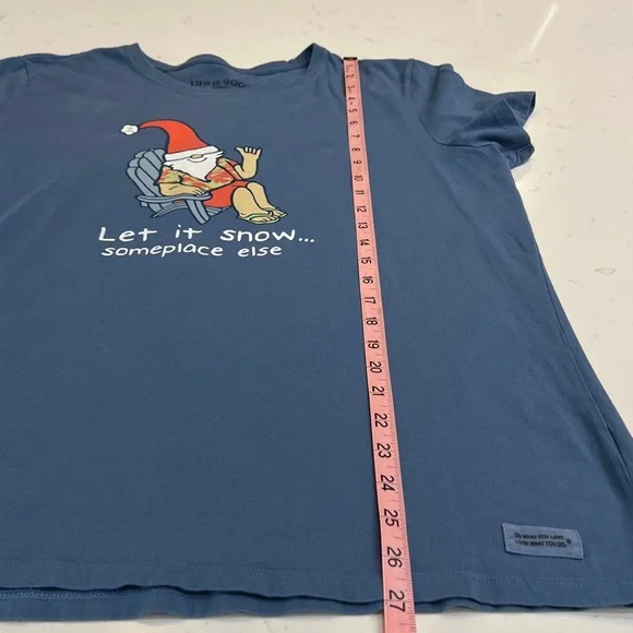 Life is Good “Let It Snow… Someplace Else” Crusher Tee Shirt - Picture 8 of 8